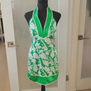 BeBe 2b   Stretch Silk Halter Dress